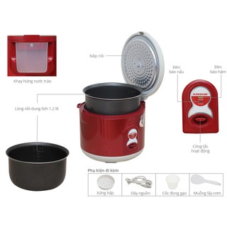 Nồi cơm điện Sunhouse SH8215 1.2L