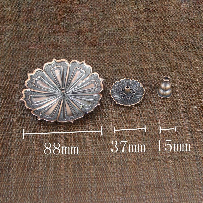 ĐẾ CẮM NHANG HOA SEN HỢP KIM MẠ ĐỒNG - NHIỀU MÀU SẮC