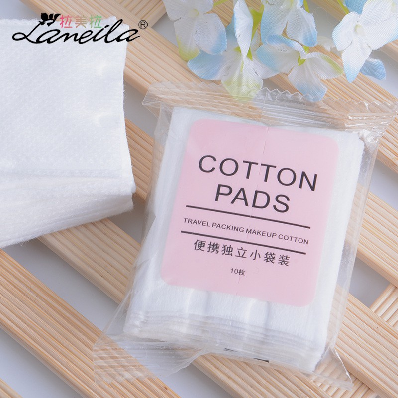 (Hàng Mới Về) Bông cotton tẩy trang Lameila Khăn Lau Mặt Dưỡng Ẩm Sử Dụng Kép Cleaning Towel mĩ phẩm nội địa trung