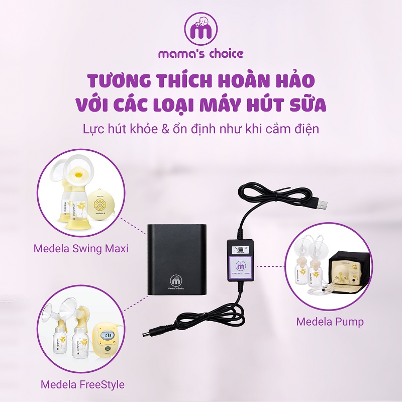 Pin sạc dự phòng Mama's Choice (hút sữa cho mẹ,sạc điện thoại cho cả gia đình)