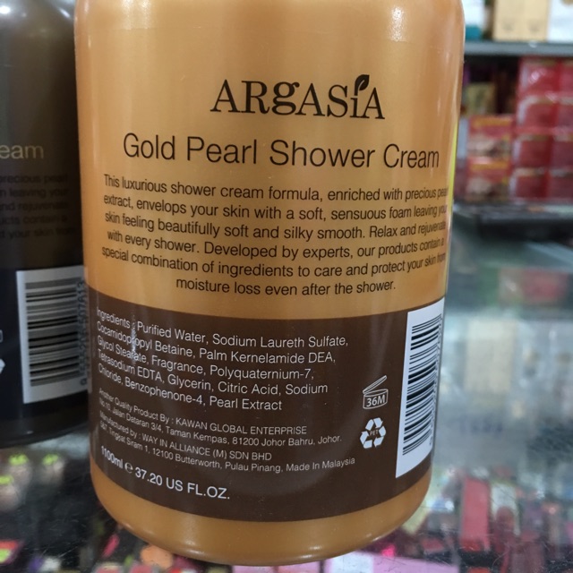 Sữa tắm cao cấp Argasia 1.1 lít đủ màu