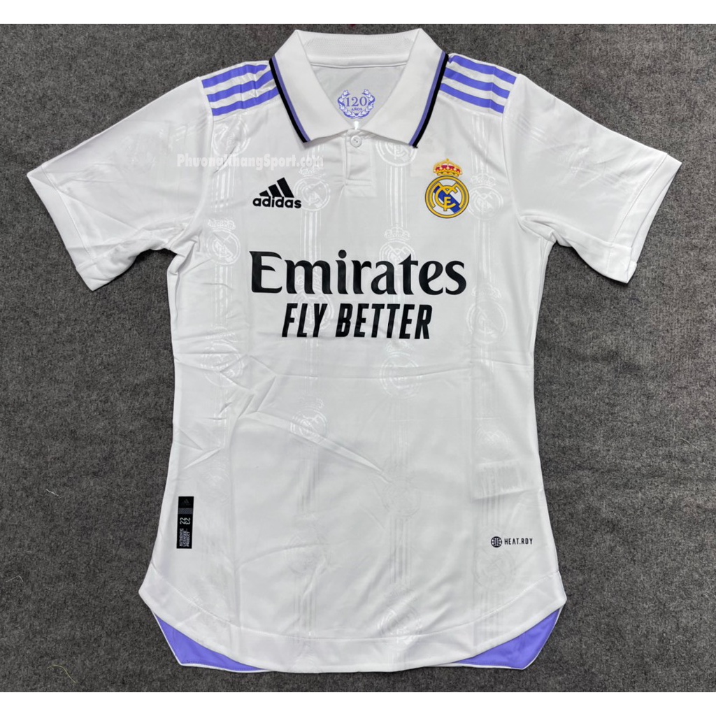 Bộ áo bóng đá Real Madrid sân nhà 2022