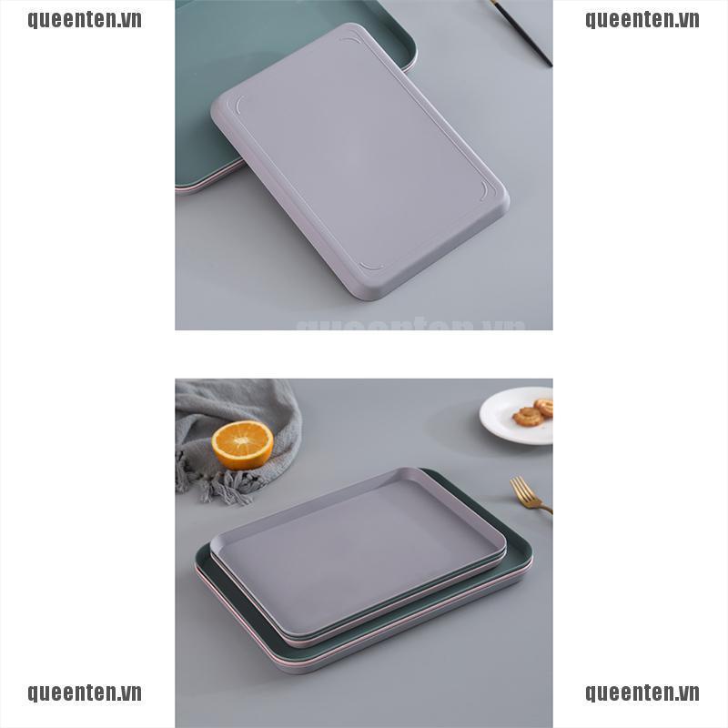 Creative Nordic Rectangular Plastic Storage Tray Home Kitchen Fruit Dessert Tray QUVN