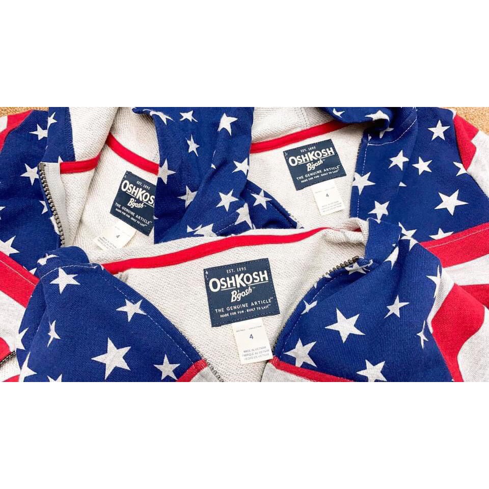 ÁO KHOÁC xuất xịn chính hãng OSHKOSH bé trai 2 -> 14 tuổi
