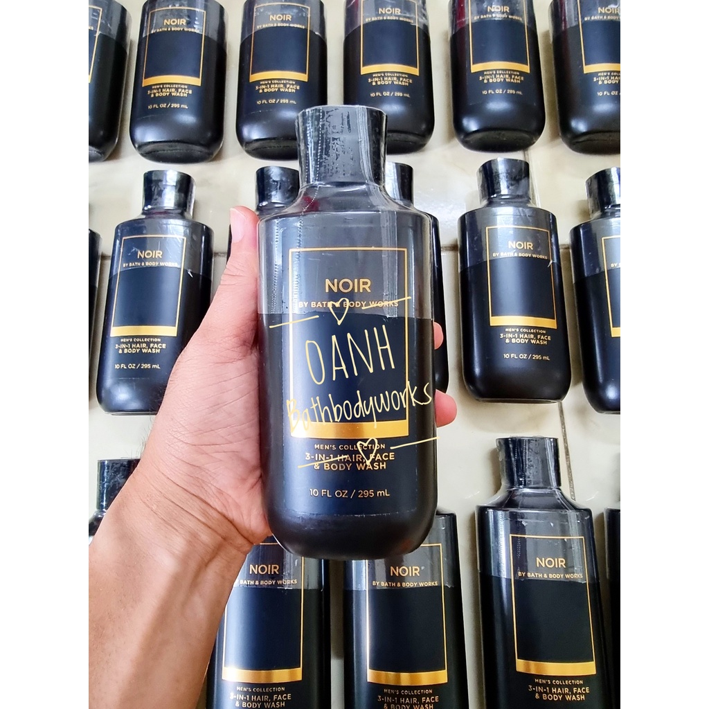 Sữa tắm Nam mùi NOIR Bath &amp; Body Works chuẩn auth