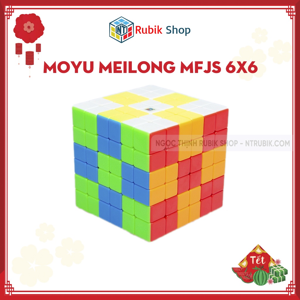 Rubik 6x6 Stickerless MoYu MeiLong MFJS Rubik 6 Tầng