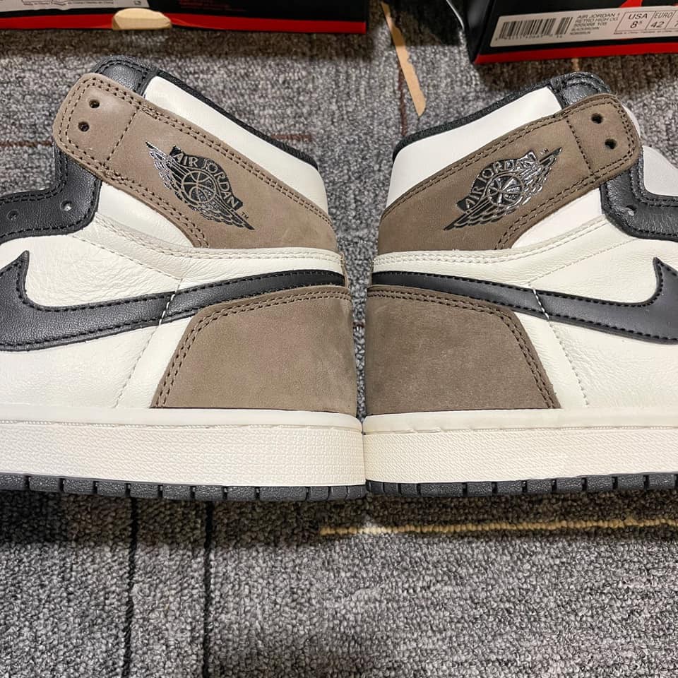 Giày Jordan 1 Mocha, Giày JD1 Nâu Đen Cổ Cao Nam Nữ full box bill | BigBuy360 - bigbuy360.vn
