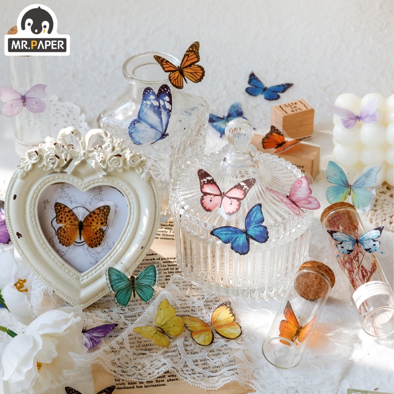 Miếng Dán Trang Trí Sổ Tay / Nhật Ký Hình Số 8 Diy