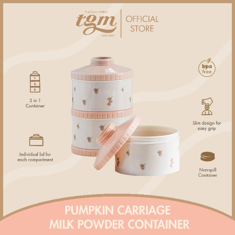 Tgm (Mẹ Tốt)🇰🇷 | Hộp Đựng Sữa Bột Bí Ngô Xe Đẩy Em Bé | Hộp Đựng Sữa
