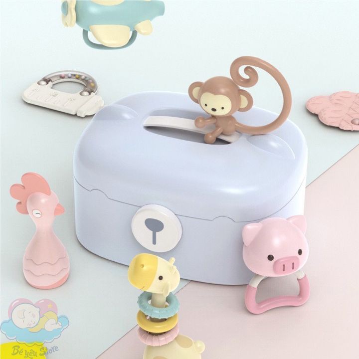 Free Ship Đồ chơi xúc xắc gặm nướu hình con vật Goryeo baby nhập khẩu Hàn Quốc (có hộp rất đẹp)