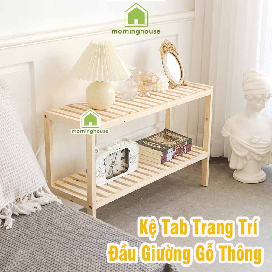 Kệ Decor Đầu Giường Gỗ Thông Morning House- 2T800