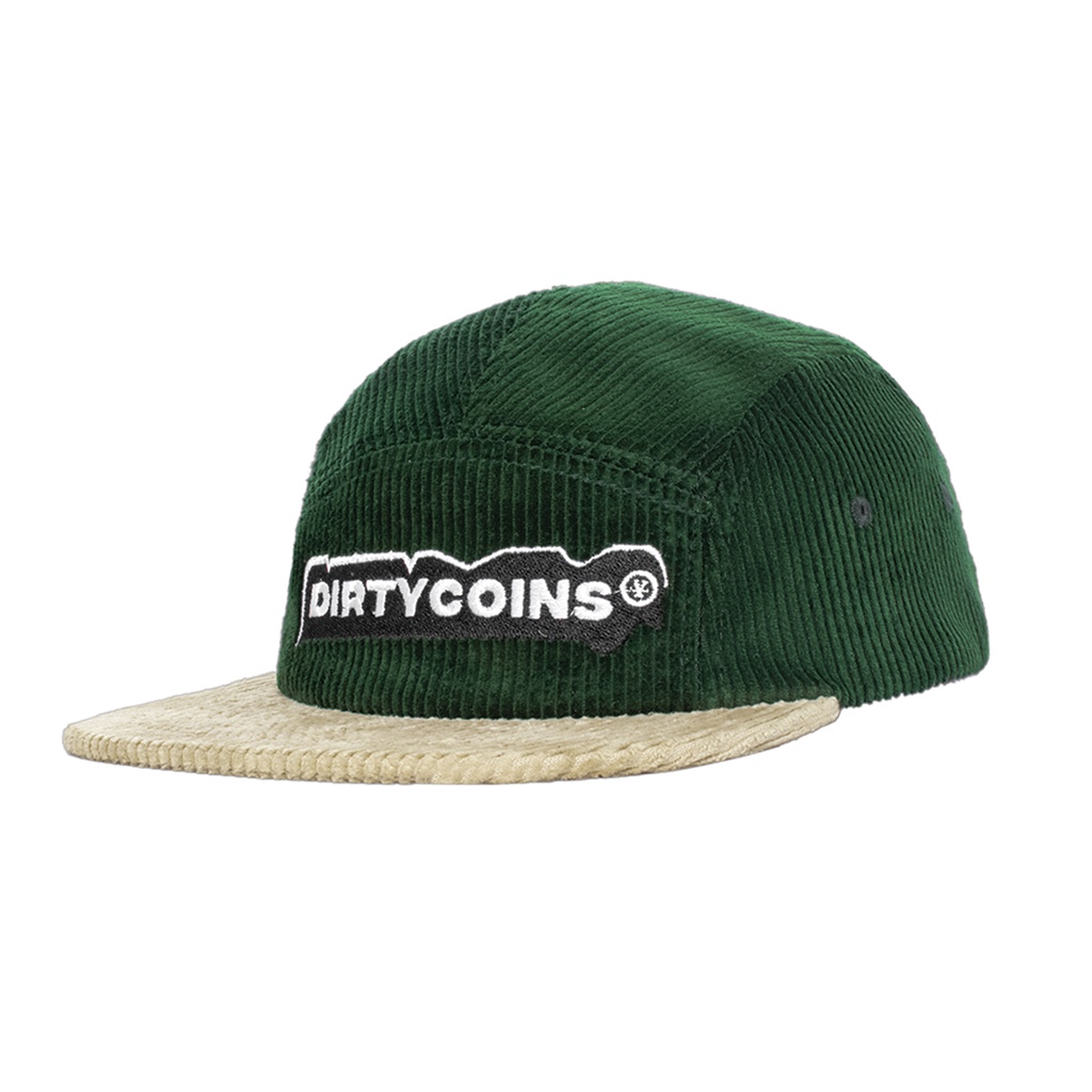 DirtyCoins Nón Corduroy 5 Panels Cap - Green