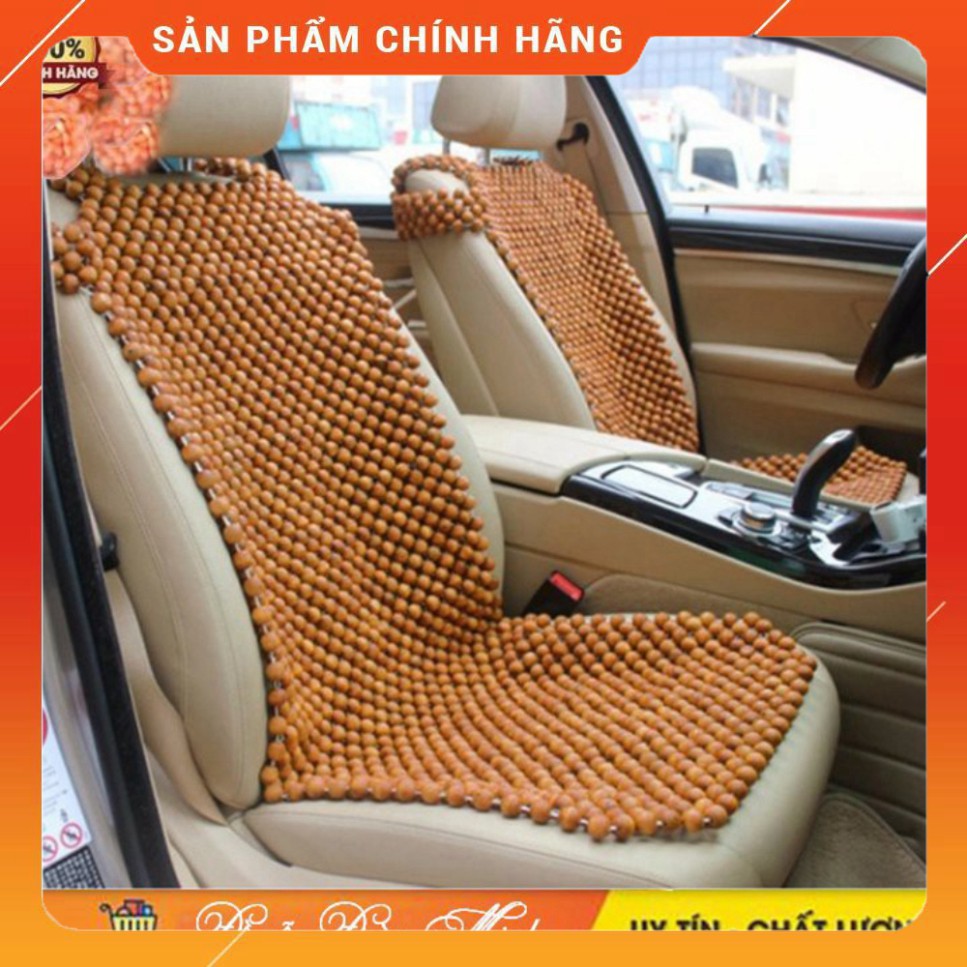 Lót ghế ô tô 💥FREESHIP💥 Lót ghế ô tô hạt gỗ Pơ-mu cực thơm - Loại khoác vai ghế chính hãng