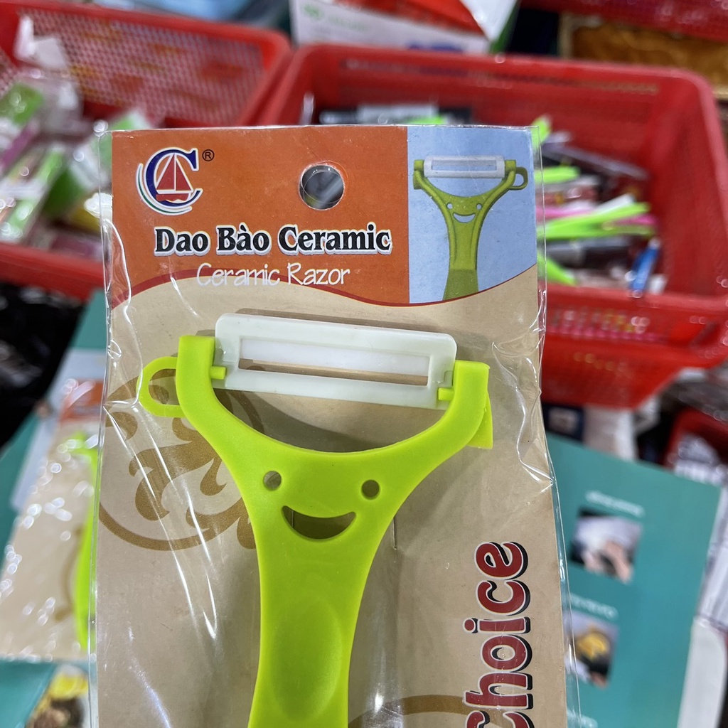 Dao nạo vỏ bằng ceramic chống gỉ cao cấp an toàn tiện dụng