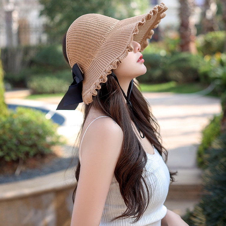 Nón Chống Nắng Hở Đầu Viền Nhúng Bèo Xinh Xắn RQN2140