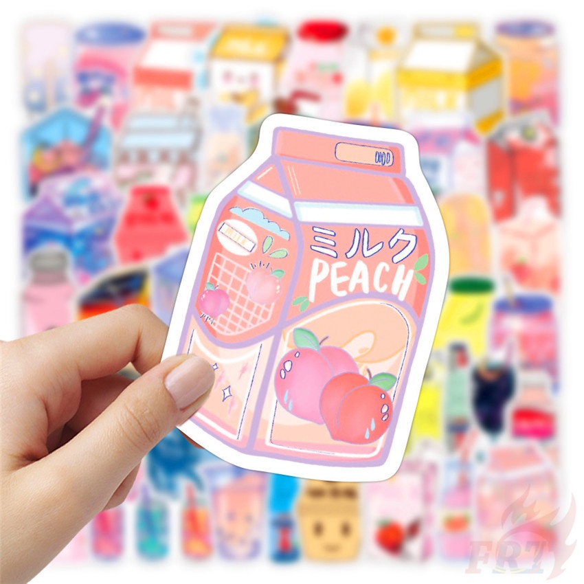 ❉ Miếng Dán Hình Đồ Uống I Want A Drink Series 02 Vui Nhộn ❉ Bộ 50 Miếng Dán Trang Trí Vali Laptop Ván Trượt DIY Thời Trang