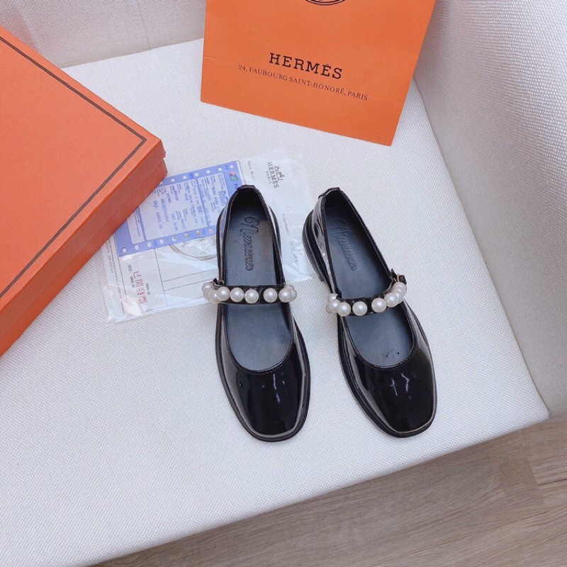 [Kèm ảnh thật] Giày bệt nữ, Giày doc da bóng quai ngang đinh ngọc cực hót | BigBuy360 - bigbuy360.vn