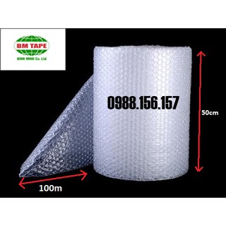Cuộn Xốp Bọc Hàng Hóa (50cmx100m) - (bóng khí, chống sốc, đóng gói hàng, xốp hơi)