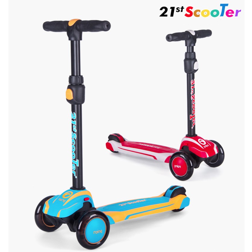 Xe trượt scooter giảm xóc 21st 3 bánh phát sáng cho bé - Tặng bảo hộ 7 món - HanruiOffical