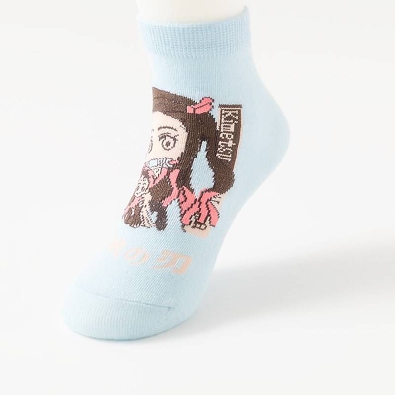 Vớ cotton ngắn thoáng khí in Anime Demon Slayer Kimetsu No Yaiba