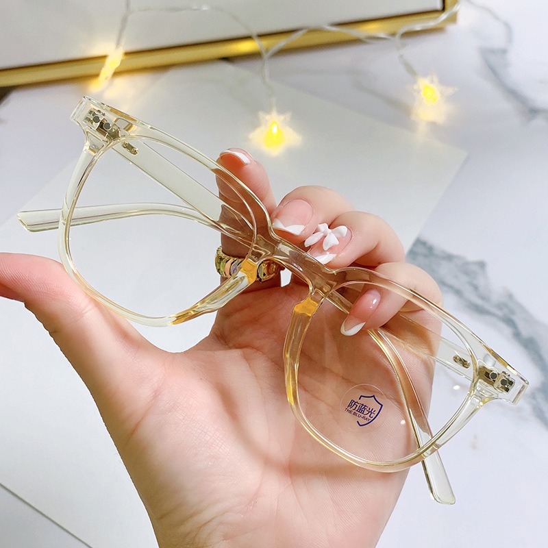 Mắt kính gọng chống ánh sáng xanh phong cách Hàn Quốc thời trang cho nữ/ Mắt kính gọng nhựa tròng lọc ánh sáng xanh cho học sinh