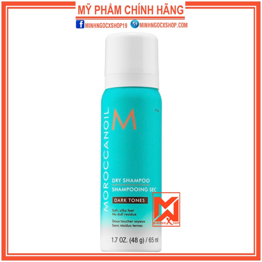 MOROCCANOIL DẦU GỘI KHÔ CHO TÓC TỐI MÀU MOROCCANOIL DRY SHAMPOO DARK TONES 65 - 205ML CHÍNH HÃNG