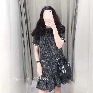 VÁY DẠ SUÔNG ĐUÔI CÁ VIỀN NGỌC