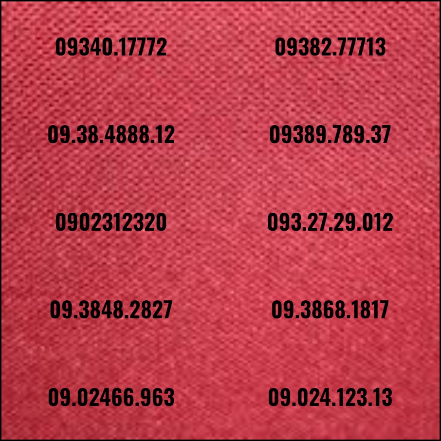 Sim đẹp phong thủy