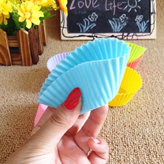 Khuôn silicon làm bánh cupcake, muffin chịu nhiệt độ cao, dùng được hấp, nướng trong lò