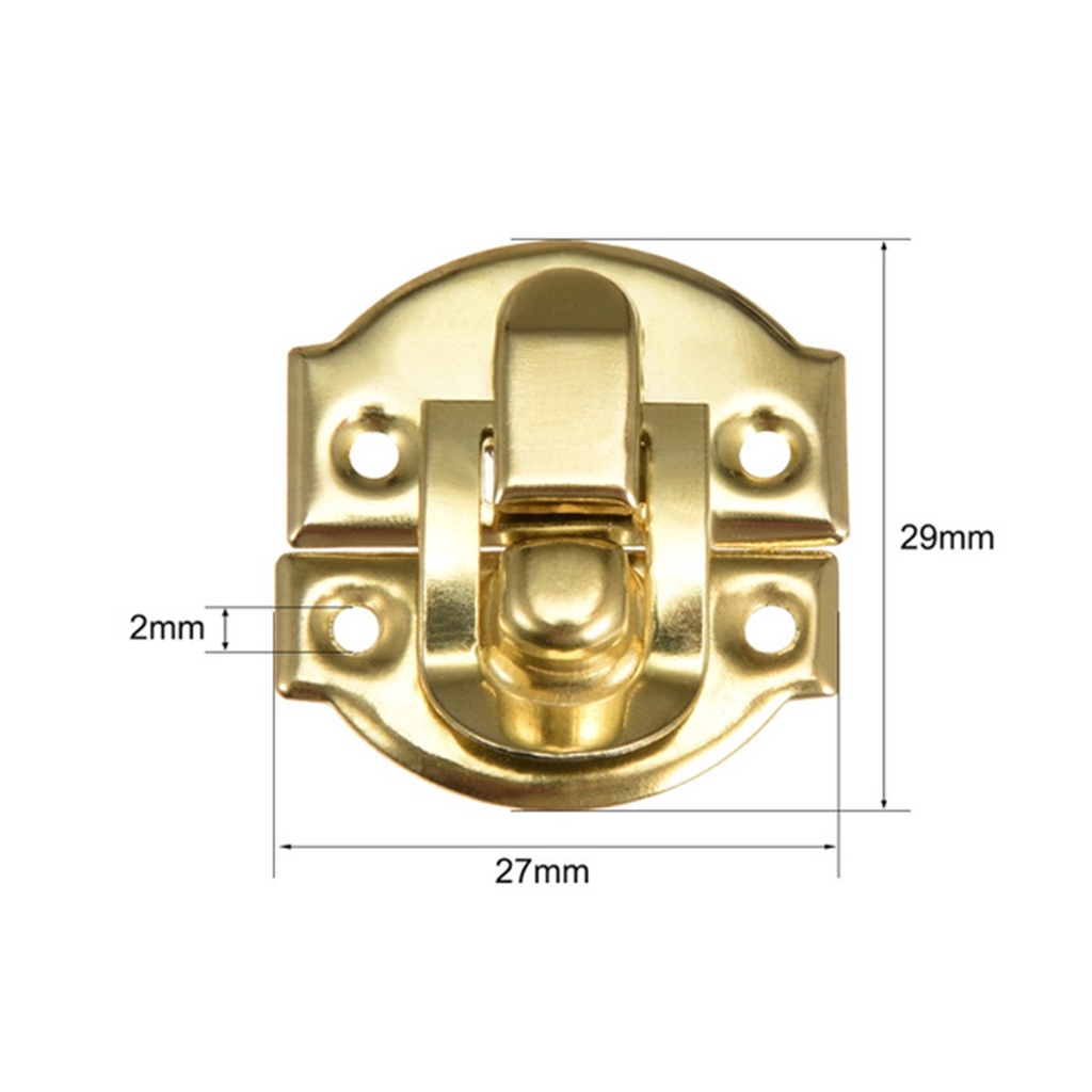 10 khóa hộp gỗ mini bằng kim loại nhiều màu DYRUIDOJ1