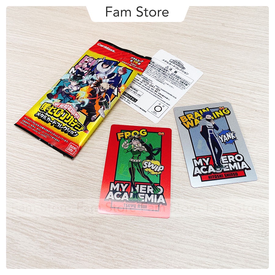 Pack Thẻ My Hero Academia Metal Card Collection