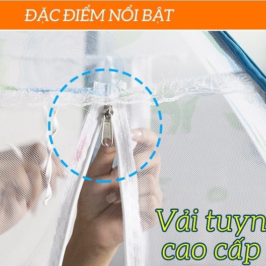 Màn chụp tự bung đỉnh rộng Hoàng Nhân không viền chân II BẢO HÀNH 1 năm