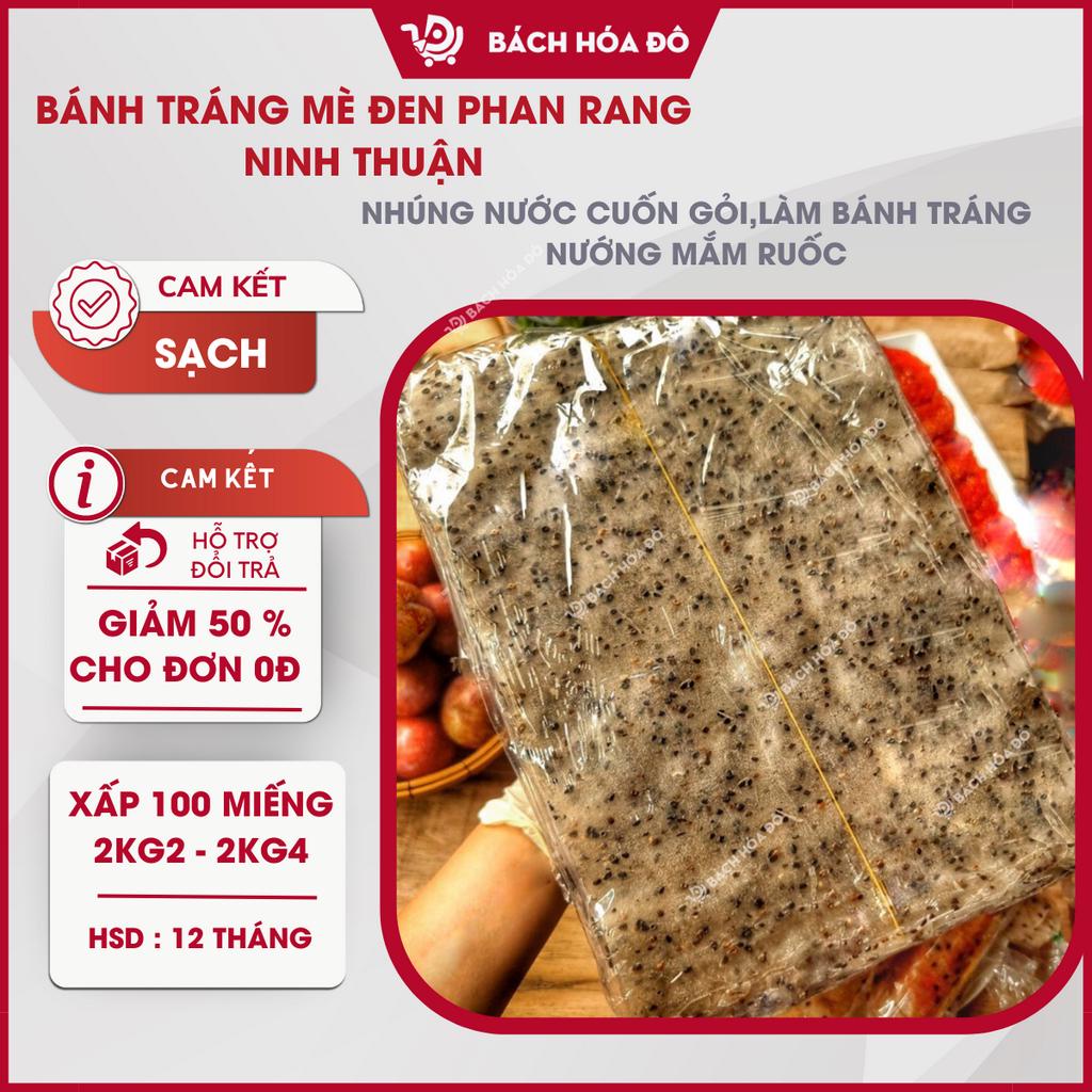 1 Xấp  Bánh Tráng nhúng Mè Đen Loại 1 Đặc Sản Phan Rang Tháp Chàm Ninh Thuận