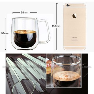 LY/CỐC THỦY TINH CHÂN KHÔNG (CT03)