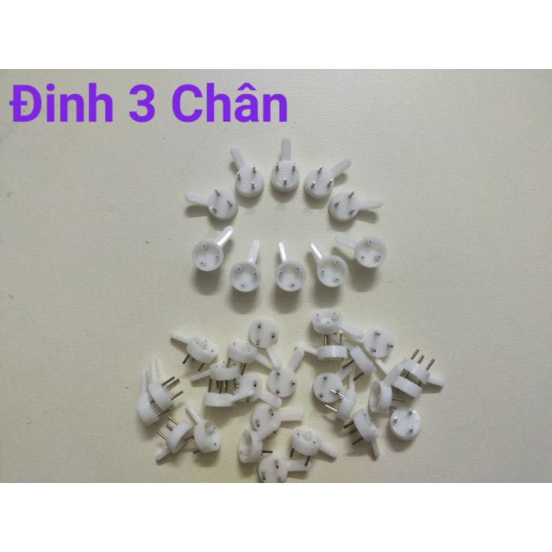 compo 1000 chiếc (đinh 3 chân), móc treo tranh ko cần khoan đục tường khi  treo, móc treo đồ, giá rẻ tận gốc