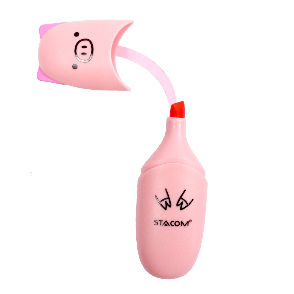 (Set 6 cây) Bút dạ quang Mini Stacom màu Pastel HL001