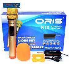 BỘ MICRO KARAOKE KHÔNG DÂY ORIS  K10 1 MICRO