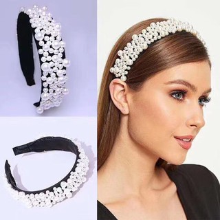 Bờm tóc đính ngọc trai sang chảnh