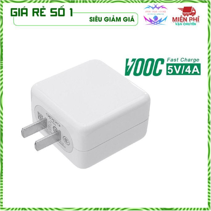 Củ sạc vooc Oppo R15 Củ sạc nhanh Oppo 5V/ 4A 20W zin máy chính Hãng - Củ Sạc Vooc