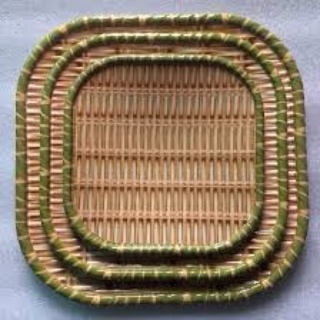 Mẹt phíp giả mây tre đan ( Vuông )