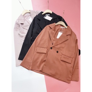 Áo blazer kẻ sọc