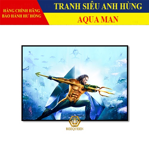 Tranh Trang Trí Siêu Anh Hùng Aqua Man - Tranh Treo Tường Aqua Man