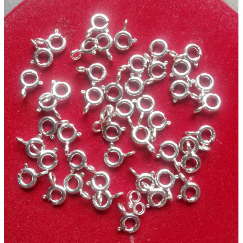 Khóa Tròn Bạc 925 dùng cho dây - lắc tay - lắc chân