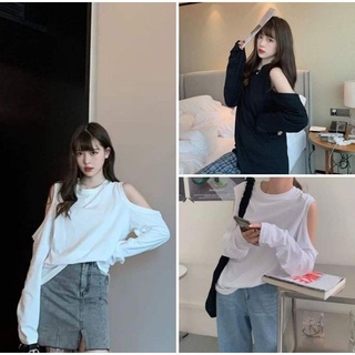 Áo len gân phong cách ulzzang dày dặn co giãn thoải mái mặc thu đông