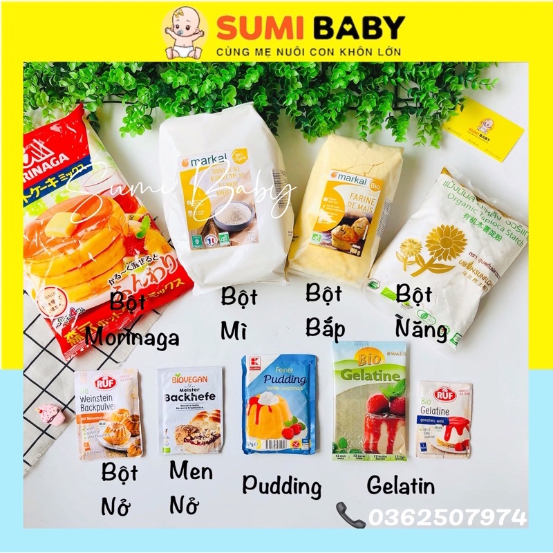 BỘT HỮU CƠ LÀM BÁNH, BỮA PHỤ CHO BÉ ĂN DẶM