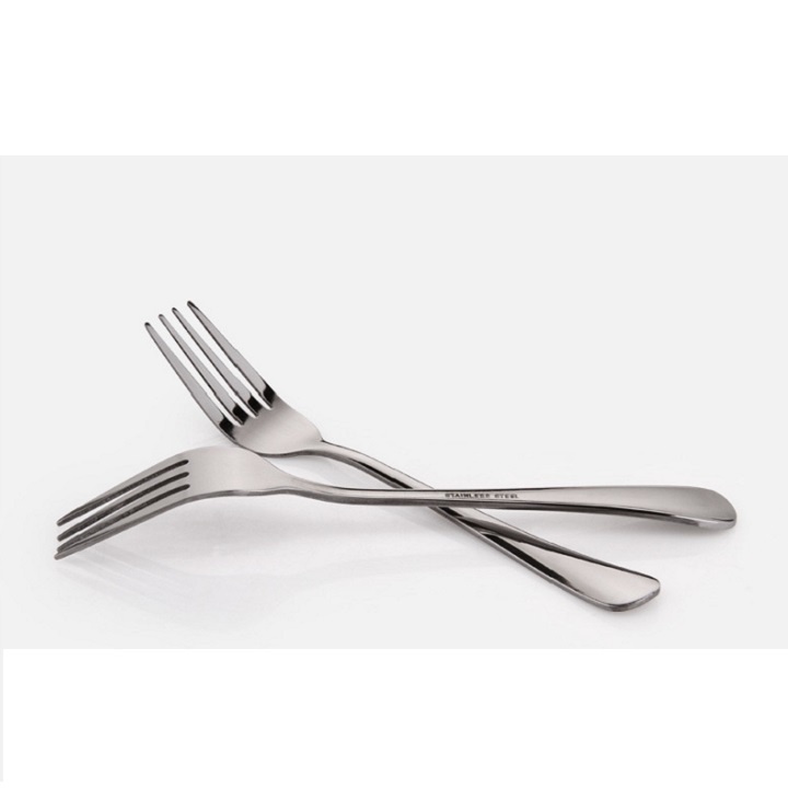 Dĩa inox, nĩa ăn bít tết, mỳ, salad, chất liệu thép không gỉ sáng bóng dài 19.5cm