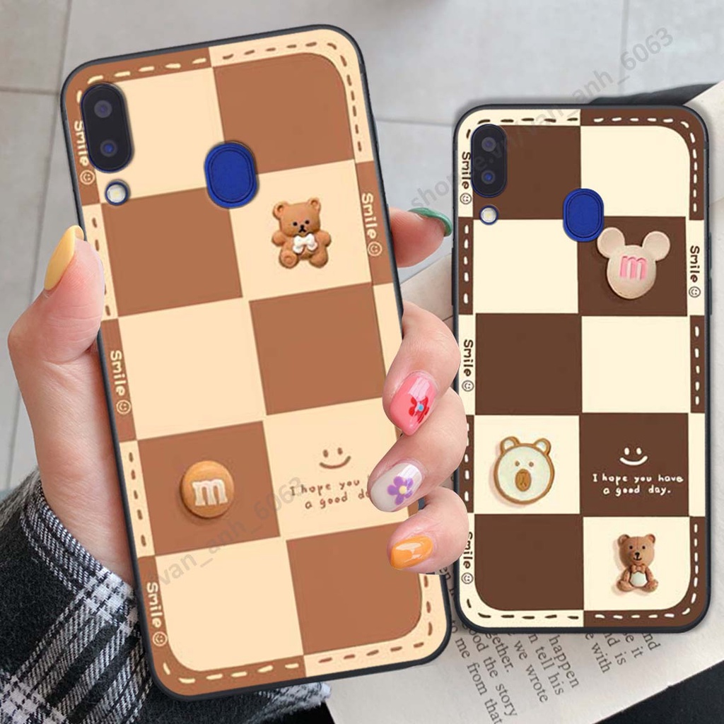 Ốp lưng Samsung M20 / M30 hình gấu, kẹo dễ thương cute