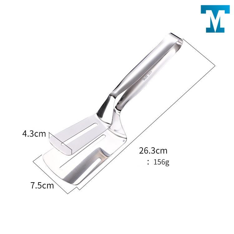 Kẹp gắp đồ ăn bằng inox ,chiên xẻng nướng ,gắp đồ nóng như bít tết, cá rán, thịt nướng