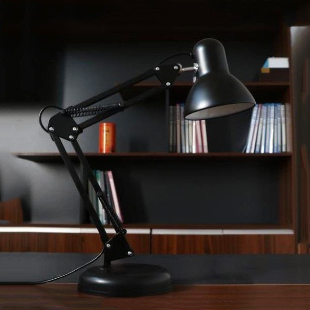 Đèn kẹp bàn pixar sơn tĩnh điện, kẹp bàn học, dùng đọc sách - tặng kèm bóng LED - Chính hãng miDoctor
