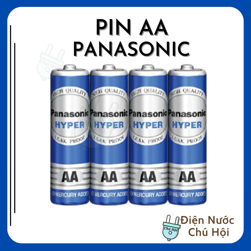 Bộ 8 Pin AA Panasonic 1.5V Không Chì Thái Lan   - Hàng Chính Hãng Điện nước chú Hội